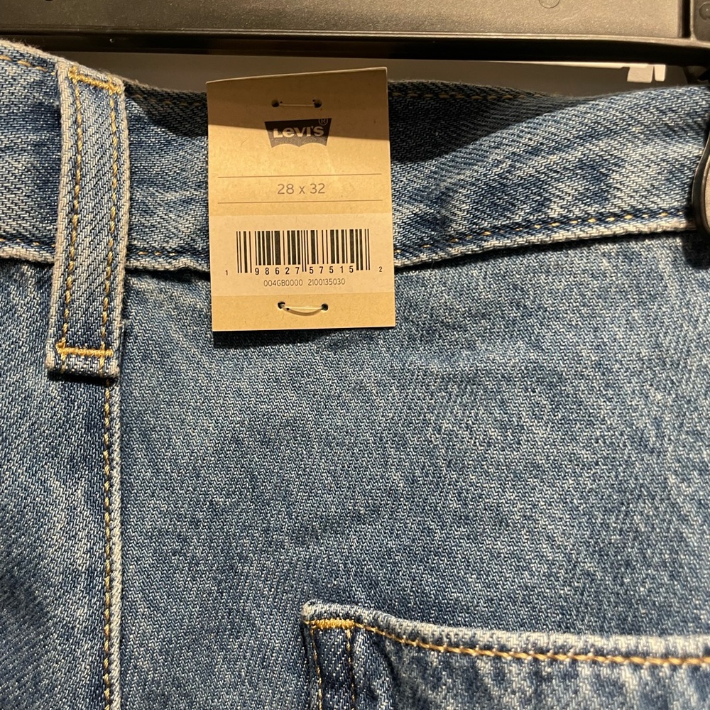 Levi's Superlow Loose Cargo Lightweight Jeans Women's 28X32 Blue NWT - Picture 7 of 8